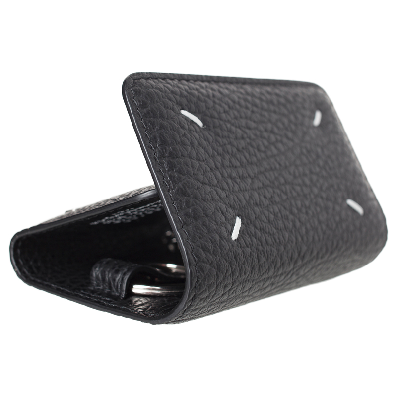 Maison Margielaブラックレザーケース Maison Margiela Leather Key Case - Black | Garmentory