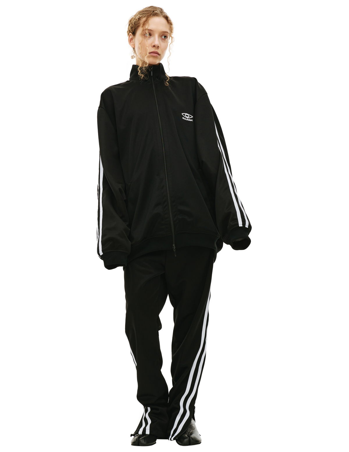 Doublet Invisible Track Jacket - Black | Garmentory