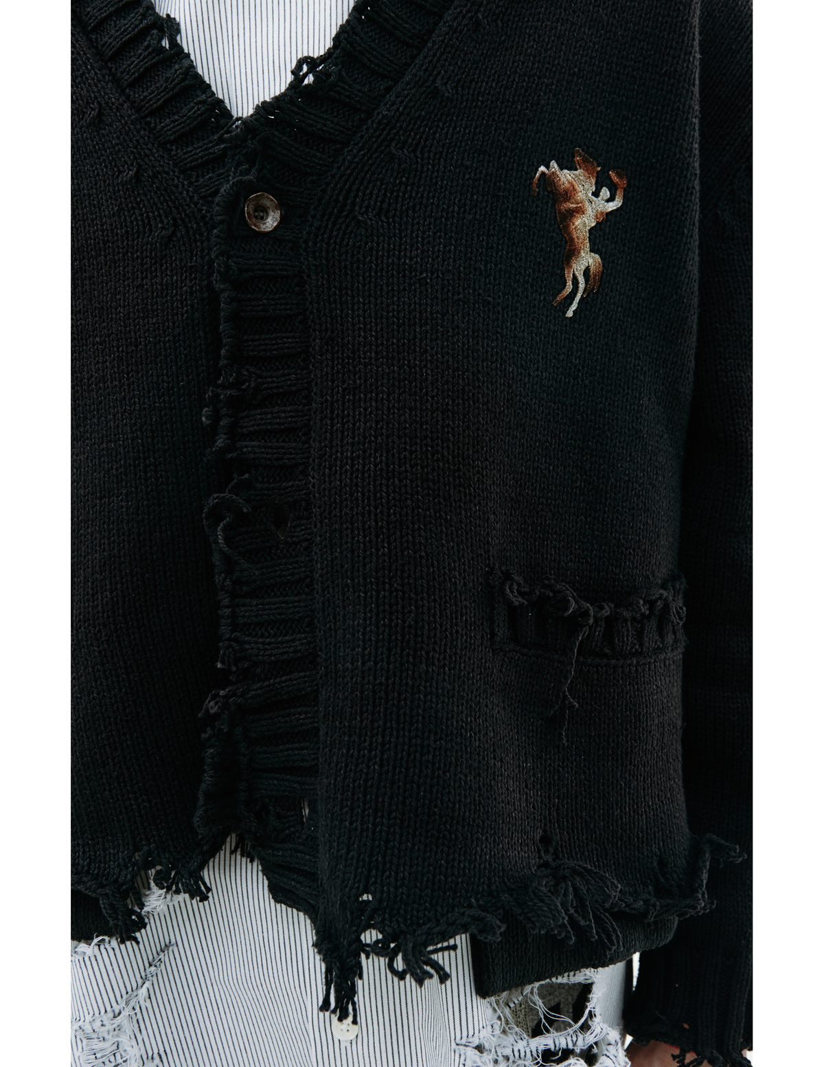 doublet OVERSIZED CUT―OFF CARDIGAN M 【公式通販】