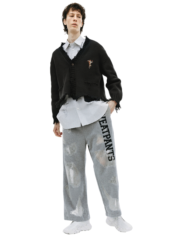 doublet oversized cut-off cardigan Mサイズ doublet OVERSIZED CUT―OFF CARDIGAN M 【公式通販】