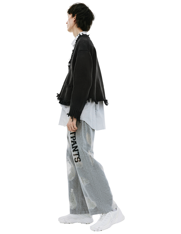 doublet OVERSIZED CUT―OFF CARDIGAN M 【公式通販】