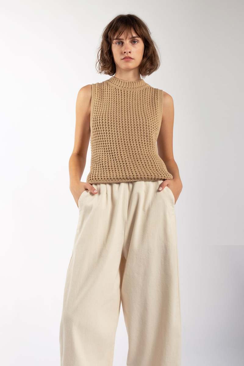 Micaela Greg BARREL PANT - CREAM Micaela Greg BARREL PANT - CREAM