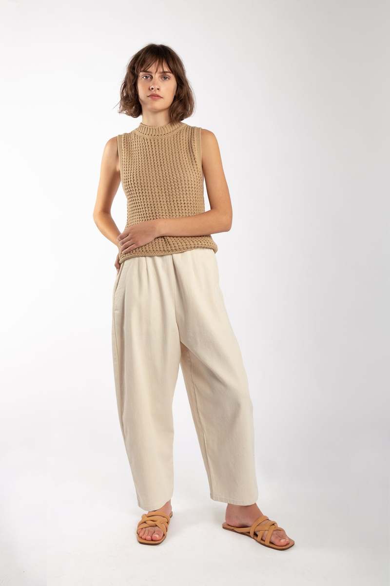 Micaela Greg BARREL PANT - CREAM Micaela Greg BARREL PANT - CREAM