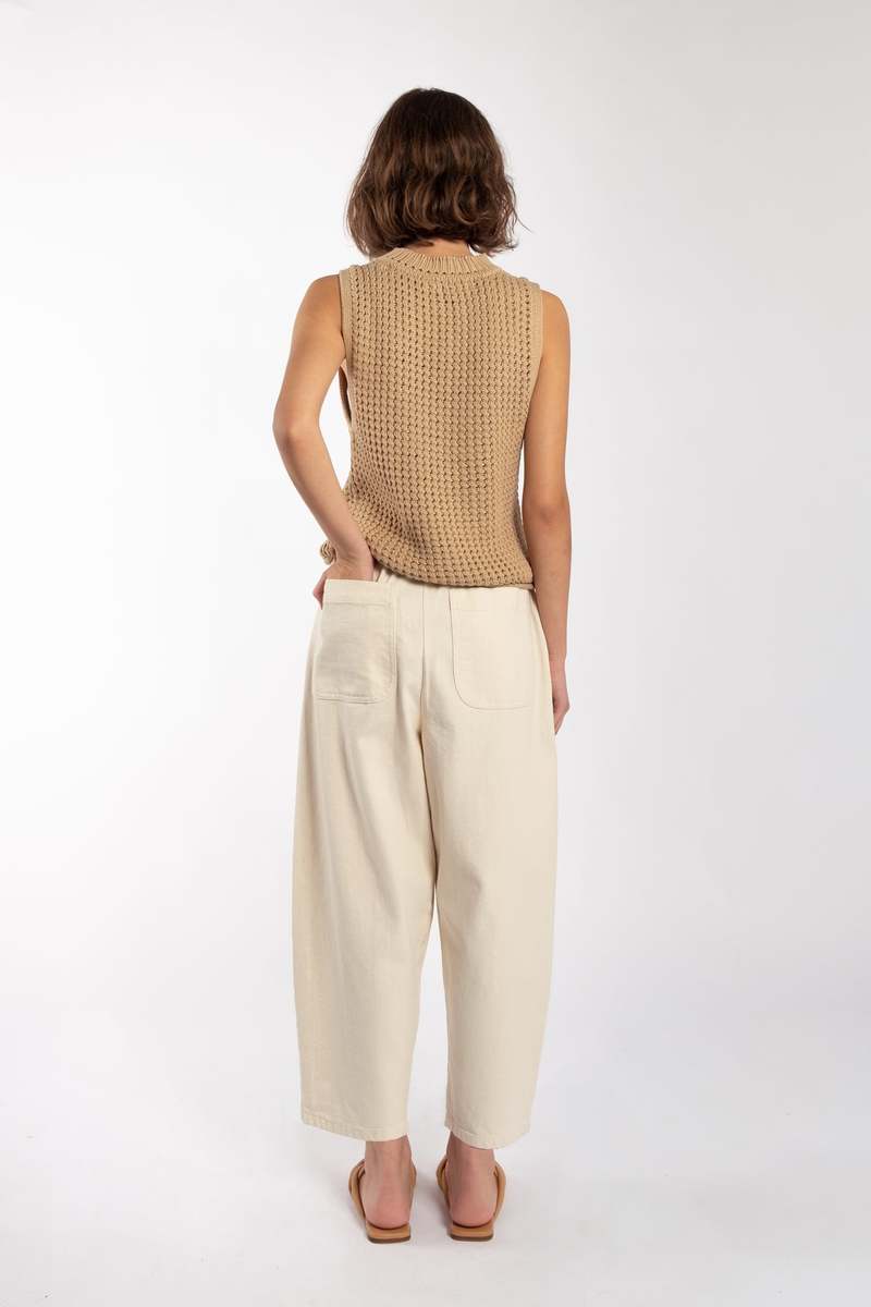 Micaela Greg BARREL PANT - CREAM Micaela Greg BARREL PANT - CREAM