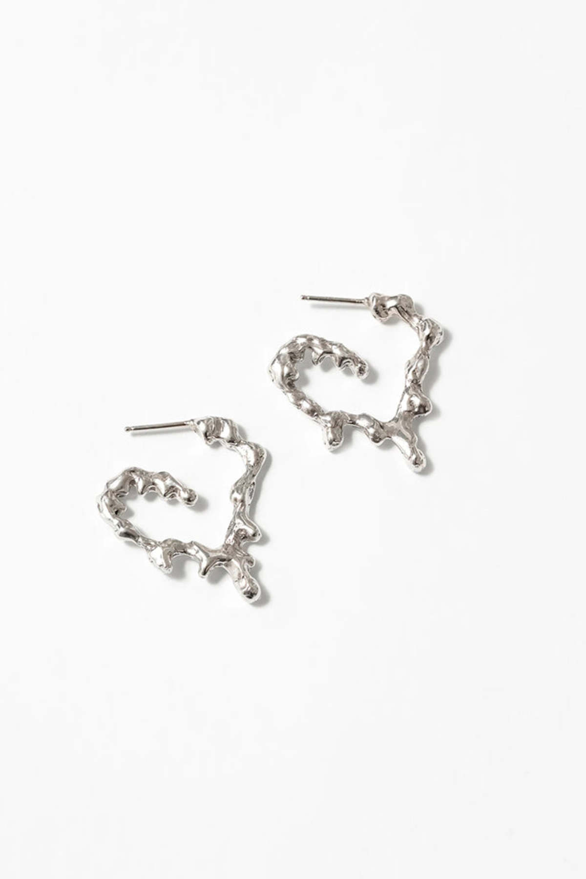 Wolf Circus Small Miriam Hoops - Silver - Image 3 of 4