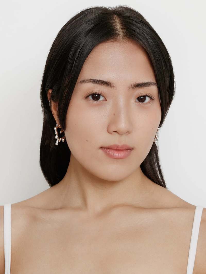 Wolf Circus Small Miriam Hoops - Silver