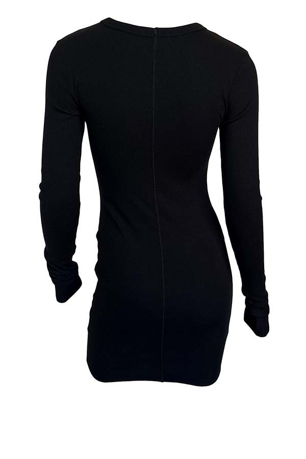 chinese dress ladies Luanni Slinky Jersey Backless Mini Dress in Black main image 0