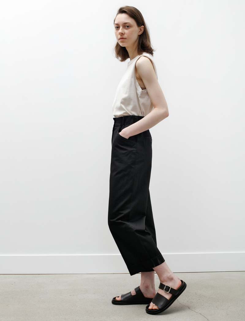 Margaret Howell Relaxed Crop Trousers Cotton Linen Twill