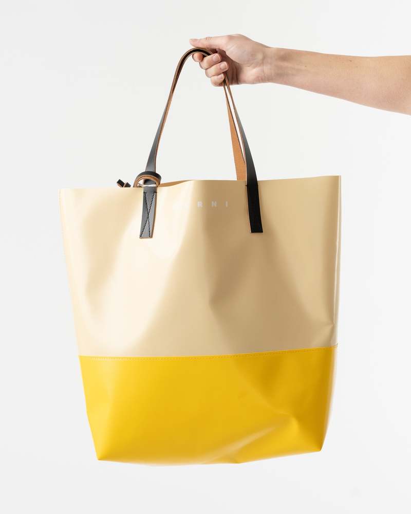 White and black Tribeca shopper with Marni tag | Marni