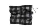 Neck Warmer in Grey & Black Tartan Fleece - 5 left - Thumbnail 1