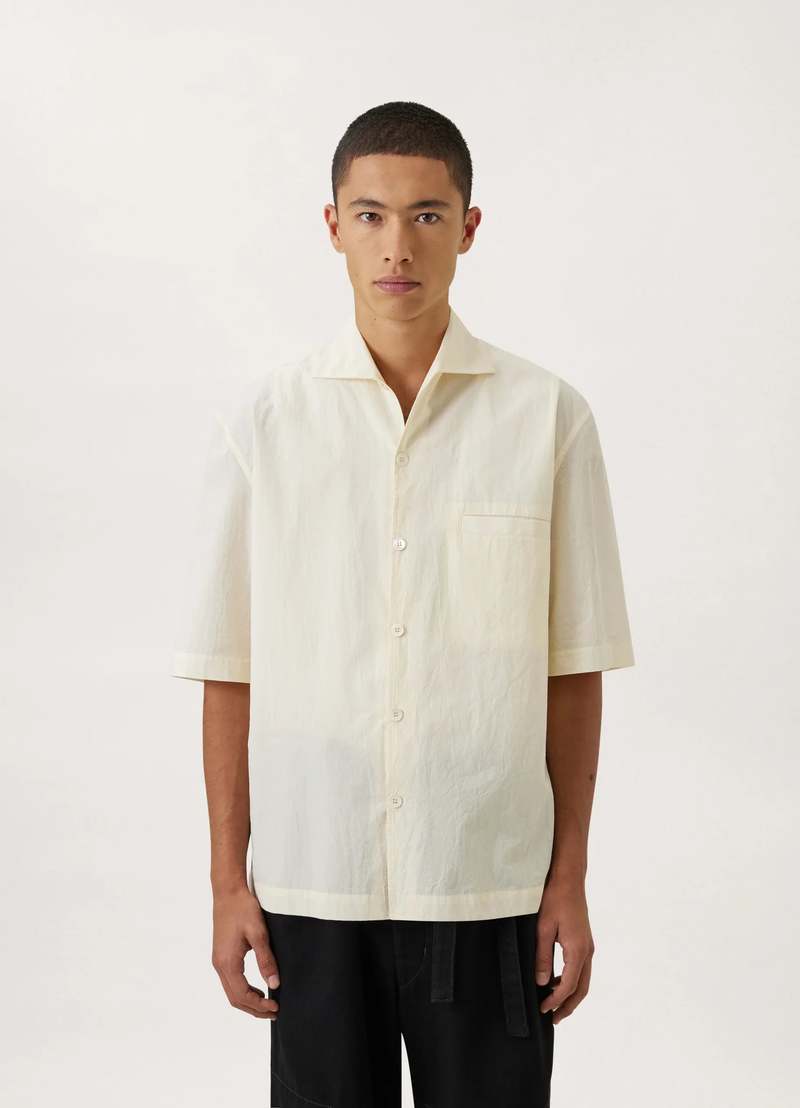 トップス LEMAIRE CAMP COLLAR SHIRT S ECRU Lemaire Camp Collar Shirt - Ecru | Garmentory