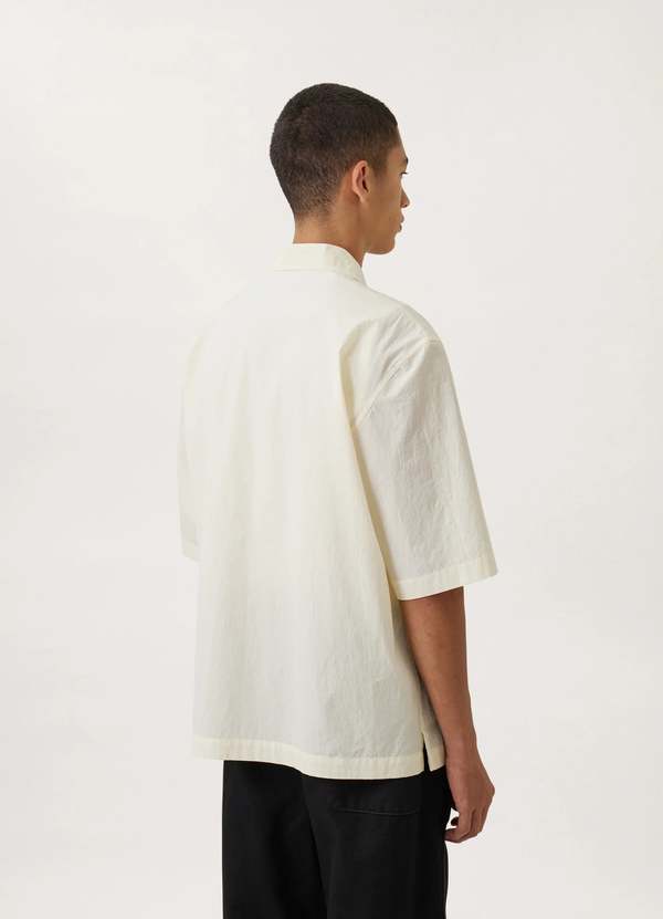 Lemaire Camp Collar Shirt - Ecru | Garmentory