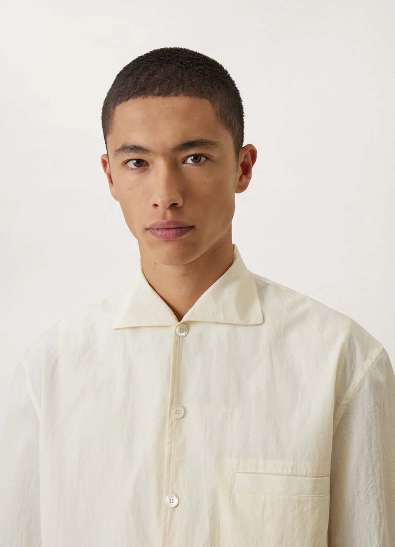 トップス LEMAIRE CAMP COLLAR SHIRT S ECRU Lemaire Camp Collar Shirt - Ecru | Garmentory