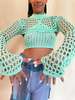 abacaxi  Knit Shrug with Thumbholes - Thumbnail 5