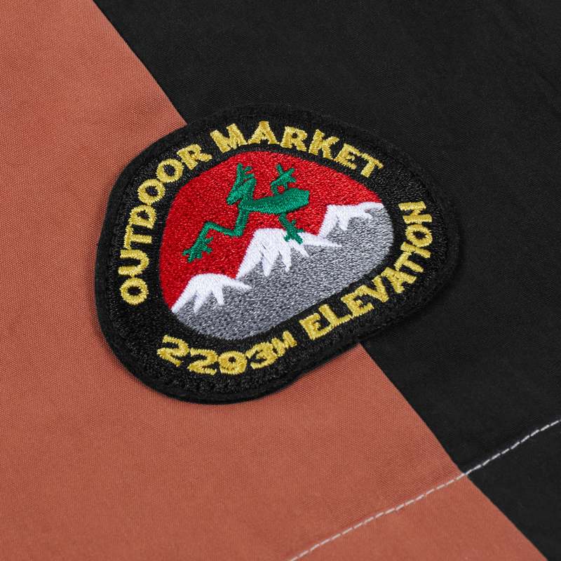 MARKET GORP PATCHWORK TECH SHORTS - ACORN