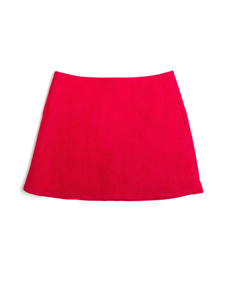 Punkwasp Linen Dart Skirt - Berry Punkwasp Linen Dart Skirt - Berry