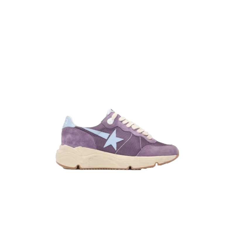 Golden Goose Running Sole Net Upper Leather Star and Heel