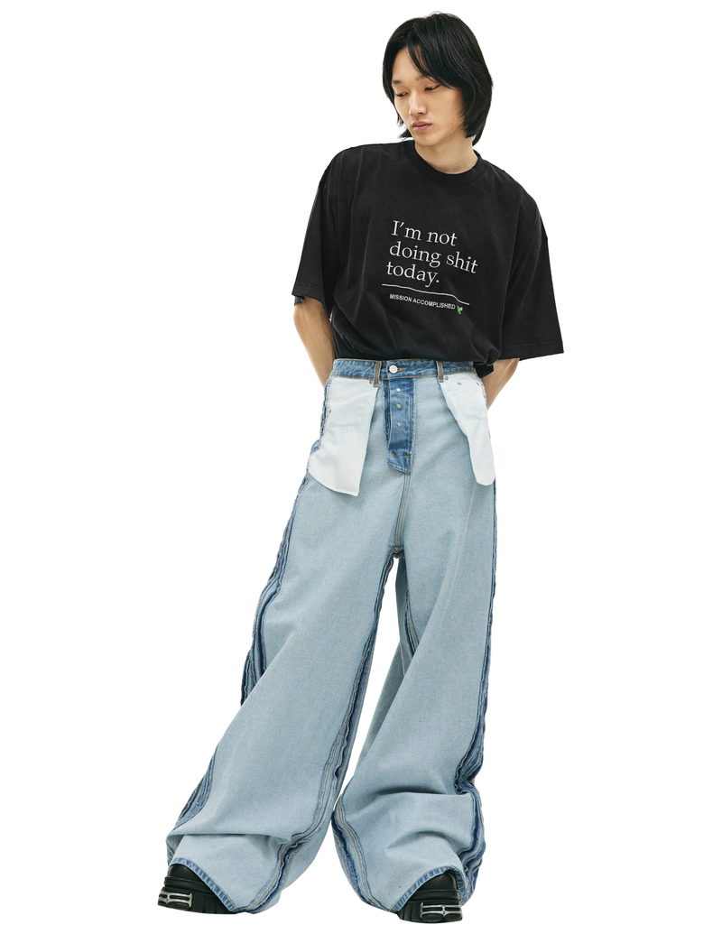 パンツ VETEMENTS 23SS DESTROYED INSIDEOUT JEANS 23 Vetements 