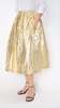 Sara Lanzi Gathered Skirt - Gold - Thumbnail 4