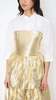 Sara Lanzi Ruffled Top - Gold - Thumbnail 4