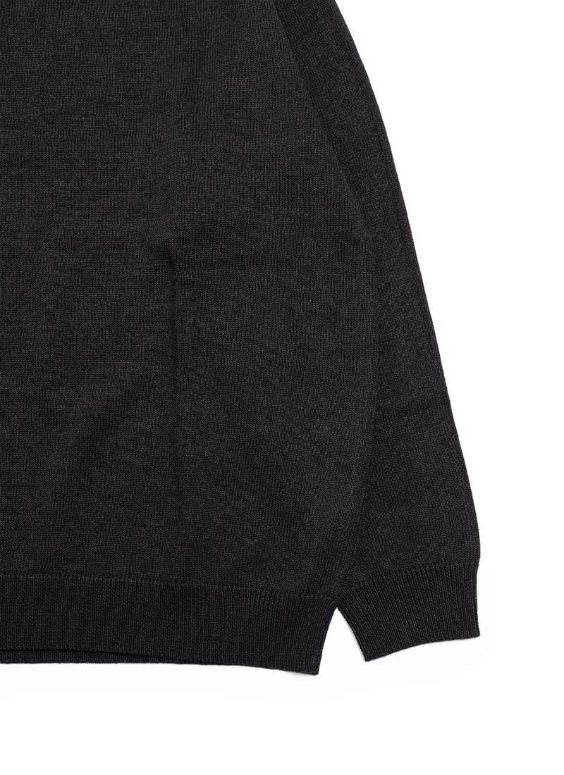 Nanamica 7g Crew Neck Sweater - Black | Garmentory