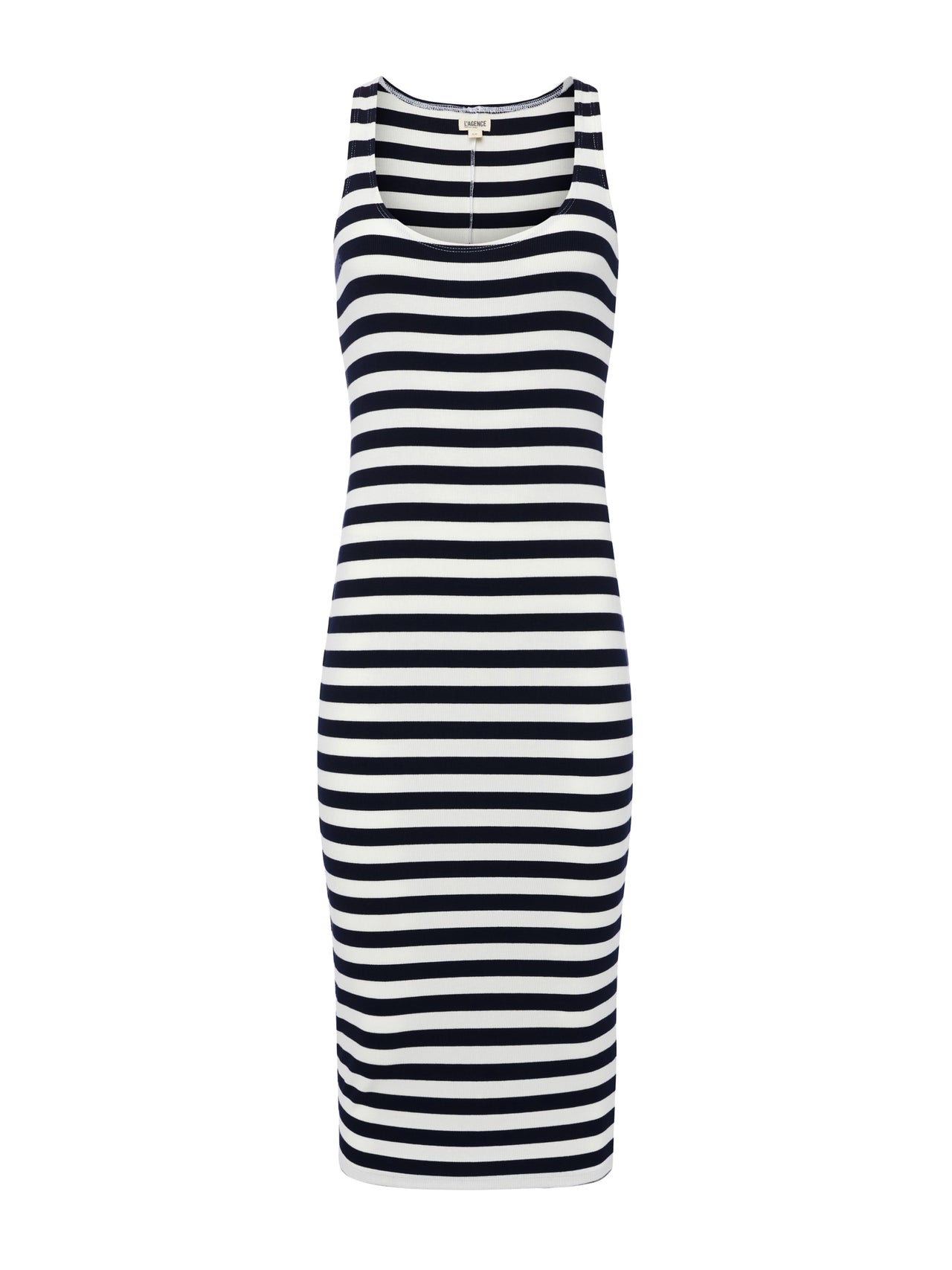 knee length dresses for ladies Striped Tank Knit Dress main image 1