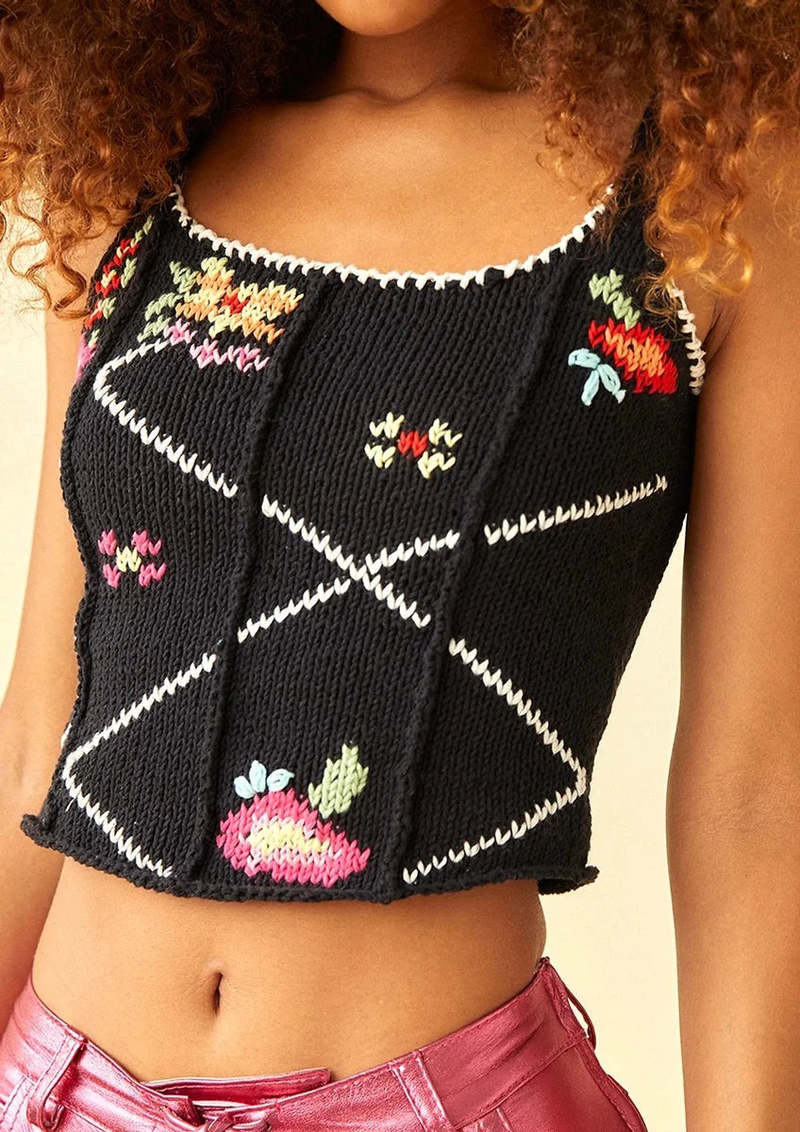 Tach Clothing Aida Knit Top Black Garmentory