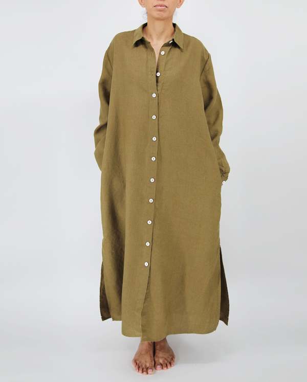 Sunday Morning Tala French Linen Maxi Dress | Garmentory