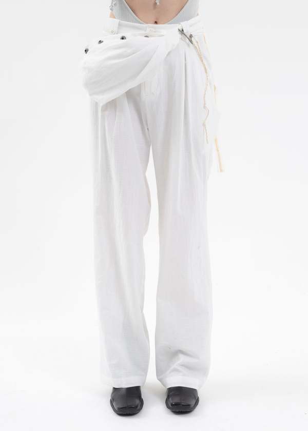 Hyein Seo Bag Pants - White | Garmentory