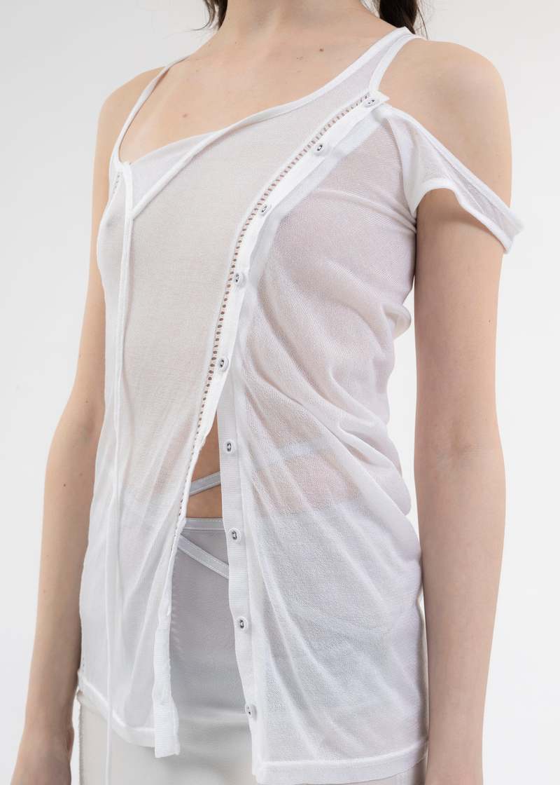 Hyein Seo ￼トップ Slashed Zip Top – HYEIN SEO