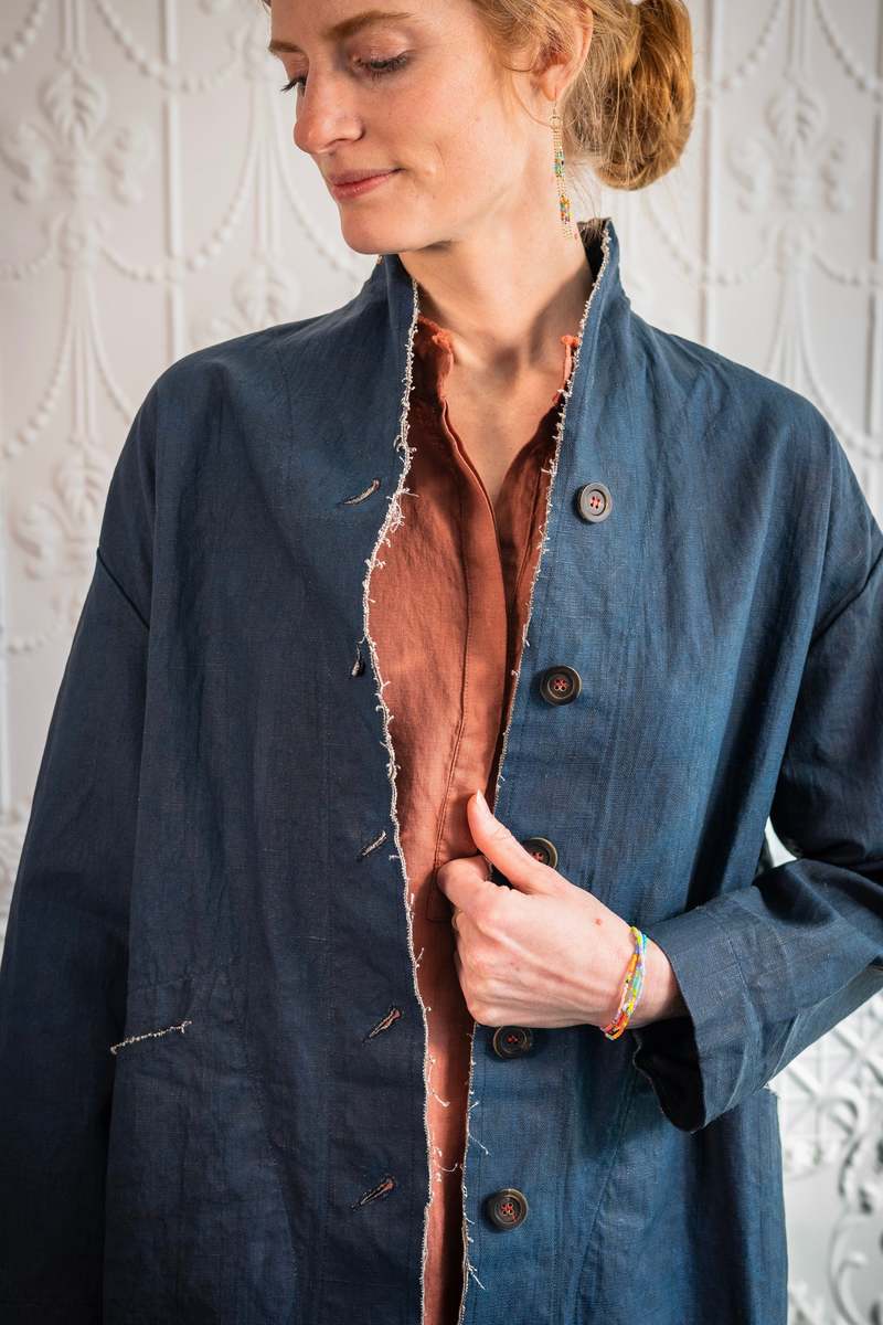 H+ Hannoh Wessel Milena Coat - Blue | Garmentory