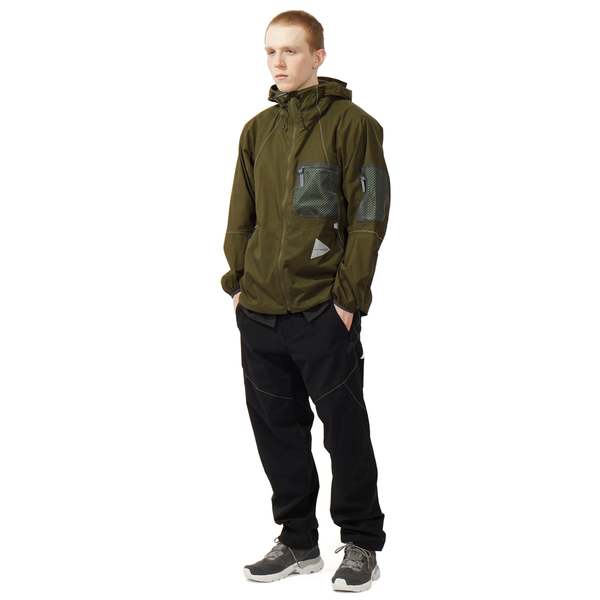 And Wander Breath Rip Hoodie - Khaki | Garmentory