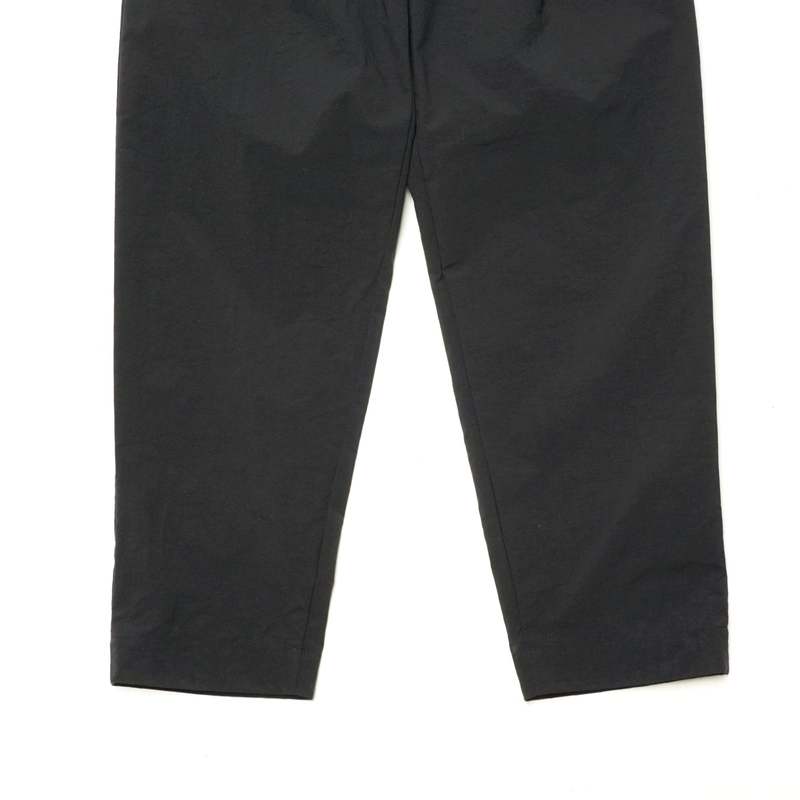 and wander NYLON CHINO TUCK TAPERED PANTS - NAVY | Garmentory 