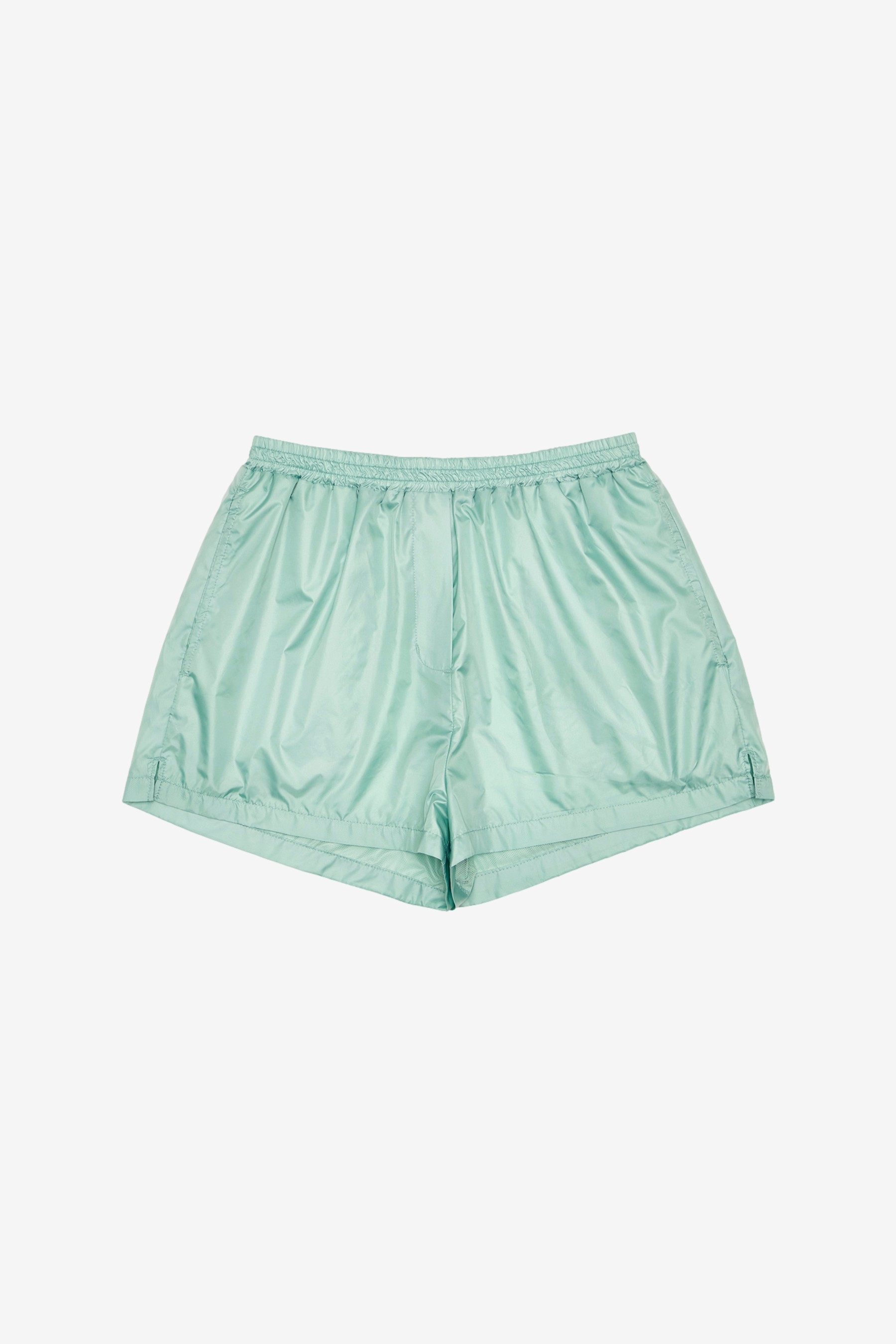 AMOMENTO☆23SS GLOSSY BANDING SHORTS AMOMENTO Glossy Banding Shorts - Mint | Garmentory