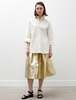 Sara Lanzi Gathered Nylon Skirt - Gold - Thumbnail 1