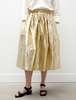 Sara Lanzi Gathered Nylon Skirt - Gold - Thumbnail 2