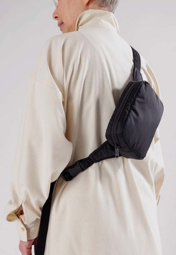 BAGGU Puffy Fanny Pack Black Garmentory