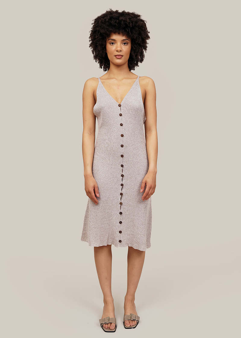 Baserange Undyed Oder Dress - Gray | Garmentory