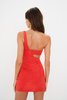 For Love & Lemons Gloria Mini Dress - Red - Thumbnail 3