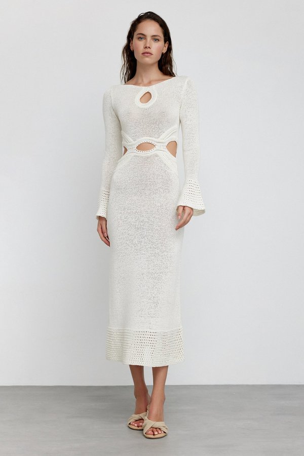 significant other saoirse cotton-blend cutout midi dress Significant Other Saoirse Maxi Dress