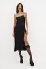For Love & Lemons Elora Midi Dress - Black - Thumbnail 1