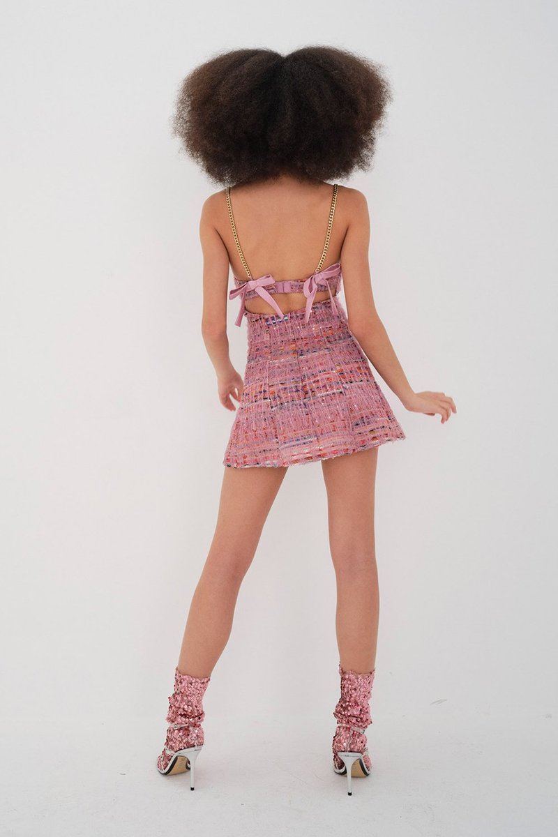 For Love & Lemons Dionne Mini Dress - Pink | Garmentory For Love & Lemons Dionne Mini Dress - Pink | Garmentory
