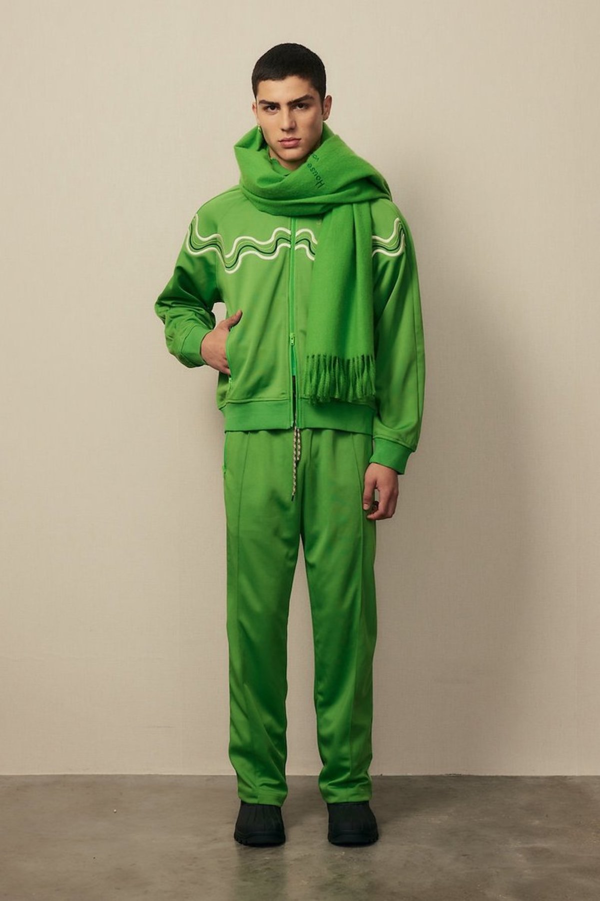 House of Sunny All Star Tracksuit Top - Perfect Green