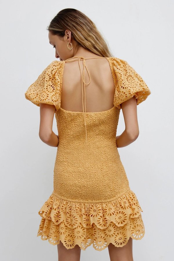 elsa gold dress Elsa Maxi Dress Butter Yellow