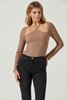 ASTR The Label Vanowen Bodysuit - Tan Heather - Thumbnail 1