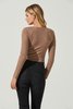 ASTR The Label Vanowen Bodysuit - Tan Heather - Thumbnail 3
