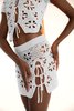 Tach Clothing Cat Crochet Skirt - White - Thumbnail 7