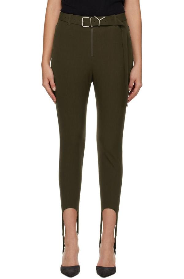 Y Project Belt Ski Trousers Brown Garmentory