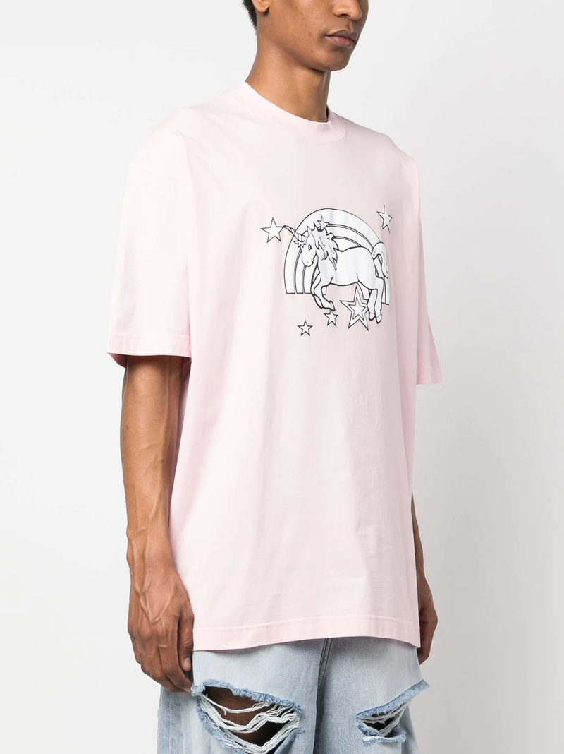 品質は非常に良い VETEMENTS Garmentory | PINK BABY - T-Shirt Unicorn Magic Unisex トップス