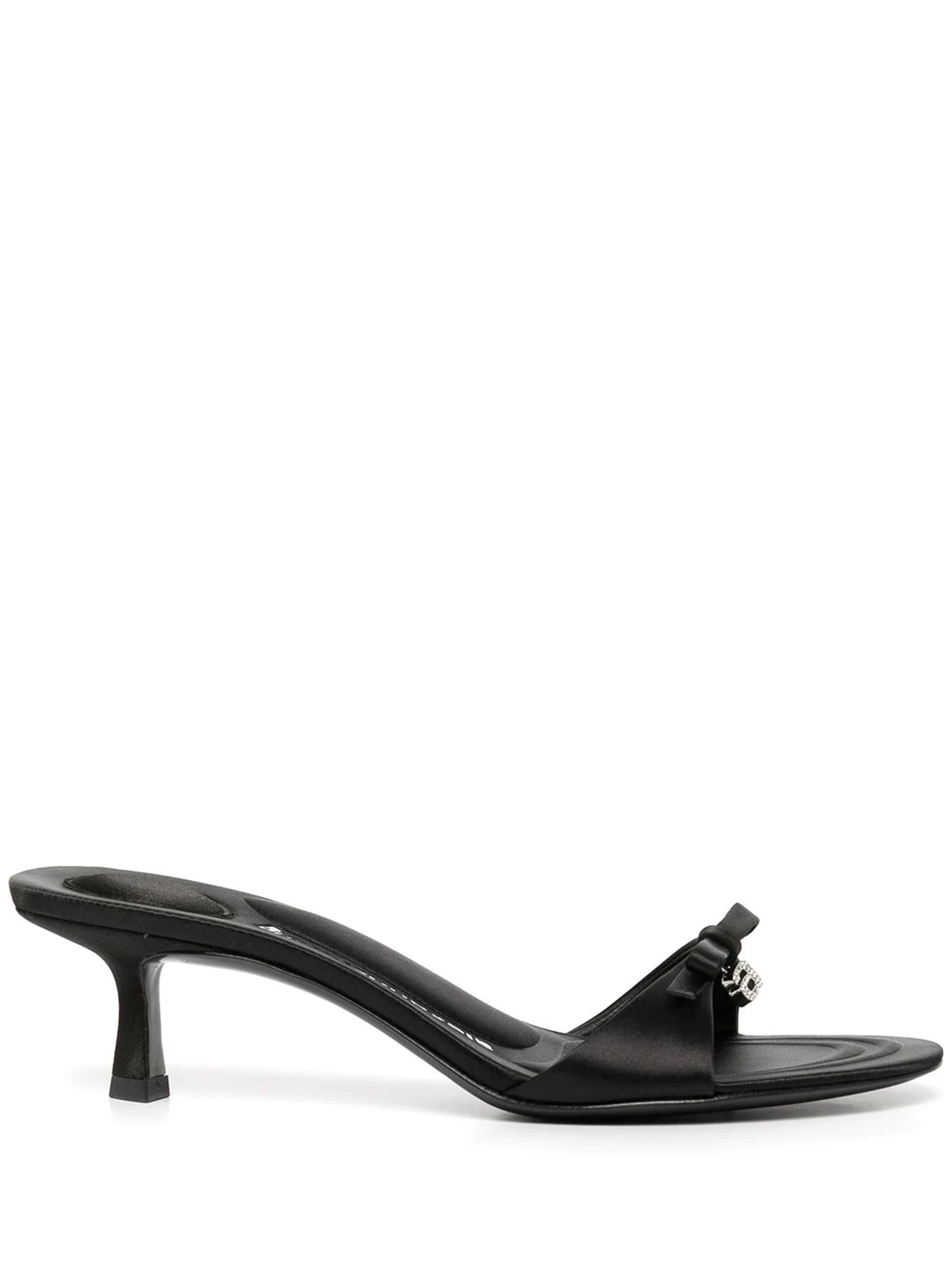 ALEXANDER WANG WOMEN Dahlia 50 Satin Bow Sandals - black ALEXANDER WANG WOMEN Dahlia 50 Satin Bow Sandals - black